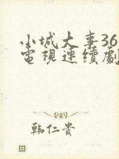 小城大事36集电视连续剧