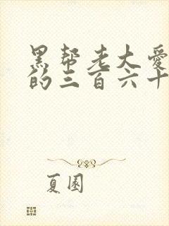 黑帮老大爱上我的三百六十五天3