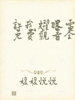 许我耀眼电视剧免费观看全集在线播放封面