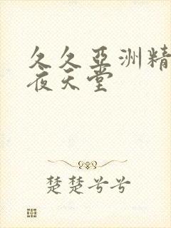 久久亚洲精品午夜天堂