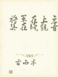将军在上免费全集在线观看电视剧