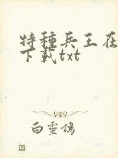 特种兵王在山村下载txt封面
