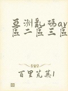 亚洲乱码av一区二区三区