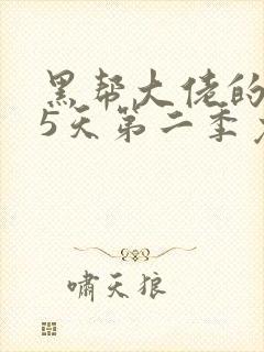 黑帮大佬的365天第二季免费观看