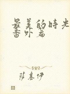 最美的时光结局番外篇