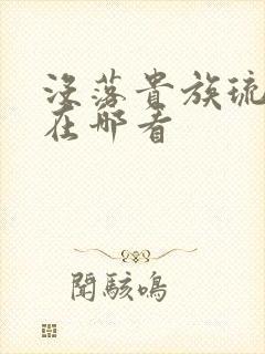 没落贵族琉璃川在哪看