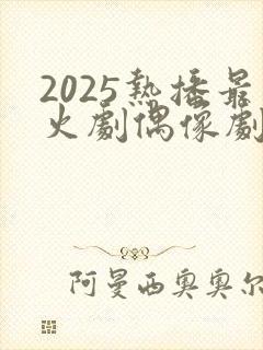 2025热播最火剧偶像剧