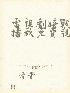 电视剧暗战全集播放免费观看