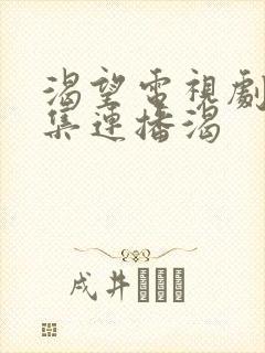 渴望电视剧50集连播渴封面