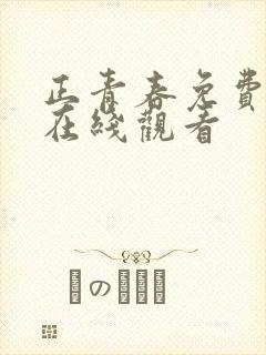 正青春免费全集在线观看封面
