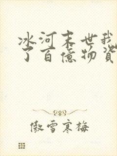 冰河末世我囤积了百亿物资