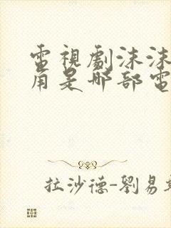 电视剧沫沫女主角是哪部电视剧