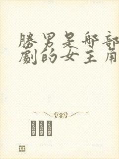 胜男是哪部电视剧的女主角封面
