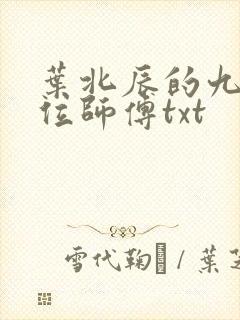 叶北辰的九十九位师傅txt