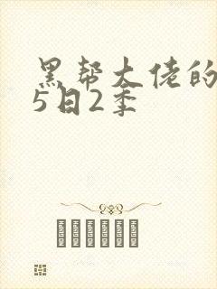 黑帮大佬的365日2季封面
