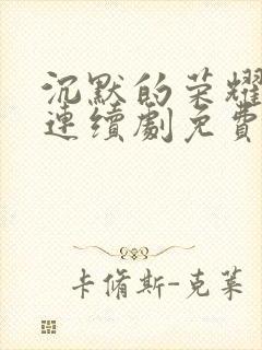 沉默的荣耀电视连续剧免费观看高清