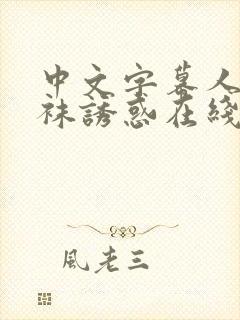 中文字幕人妻丝袜诱惑在线封面