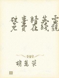 破事精英电视剧免费在线观看全集封面