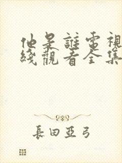 他是谁电视剧在线观看全集免费播放