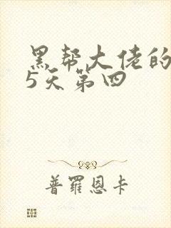黑帮大佬的365天第四