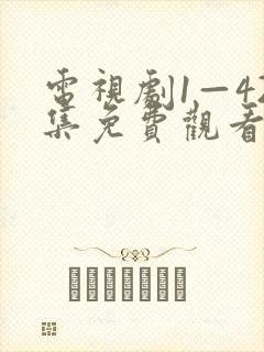 电视剧1—42集免费观看