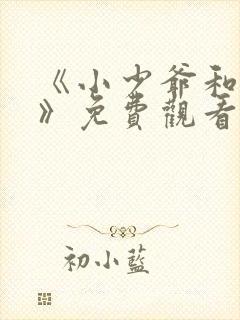 《小少爷和女佣》免费观看全集日剧