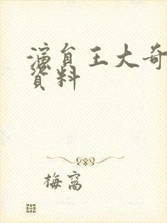 演员王大奇个人资料