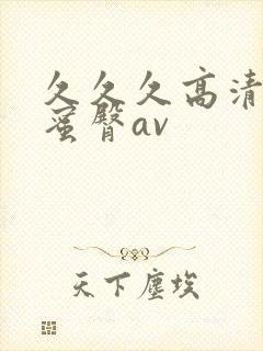 久久久高清中文蜜臀av