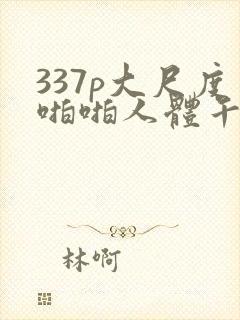 337p大尺度啪啪人体午夜