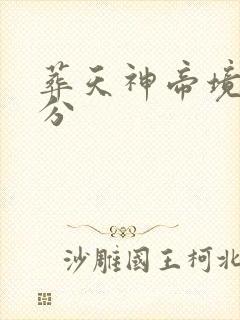葬天神帝境界划分