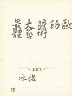 最大胆的欧美人体艺术封面