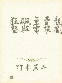 狂飙免费观看完整版电视剧39集封面