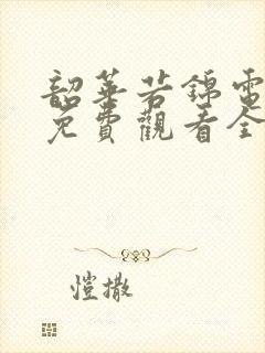 韶华若锦电视剧免费观看全集高清封面
