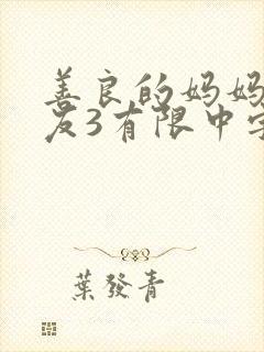 善良的妈妈的朋友3有限中字
