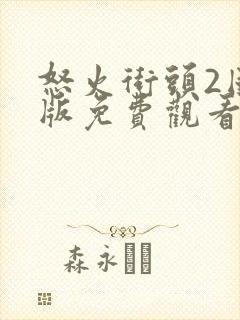 怒火街头2国语版免费观看高清