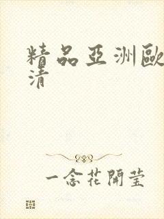 精品亚洲欧美高清