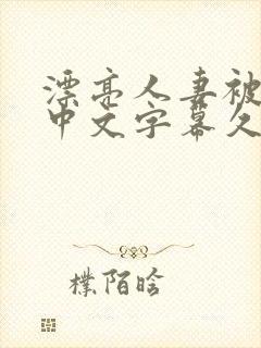漂亮人妻被中出中文字幕久久