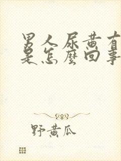 男人尿黄有泡沫是怎么回事