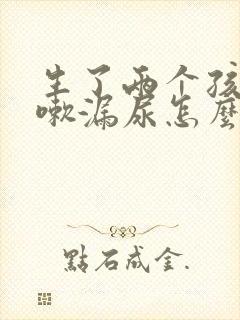 生了两个孩子咳嗽漏尿怎么办封面