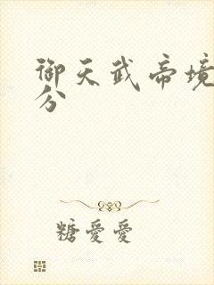 御天武帝境界划分