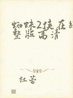 蜘蛛2侠在线完整版高清