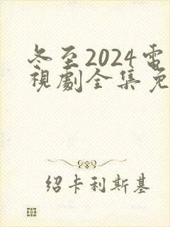 冬至2024电视剧全集免费观看高清封面