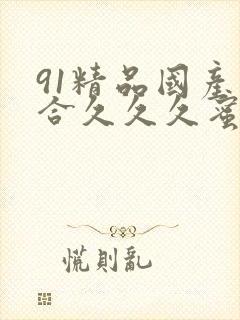 91精品国产综合久久久蜜臀九色封面