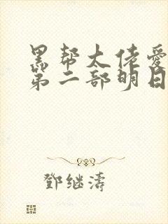 黑帮大佬爱上我第二部明日之欲封面