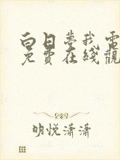 白日梦我电视剧免费在线观看