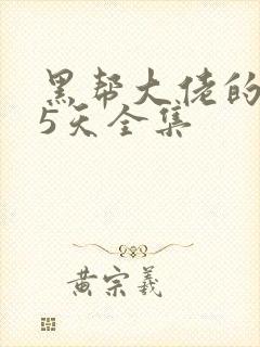 黑帮大佬的365天全集