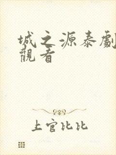 城之源泰剧在线观看封面