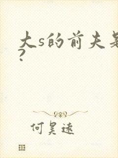 大s的前夫是谁?