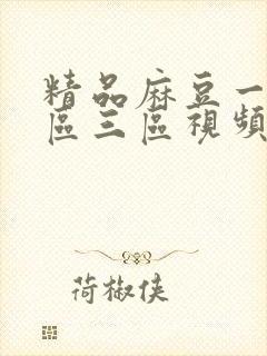 精品麻豆一区二区三区视频