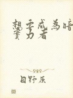 想要成为暗之影实力者